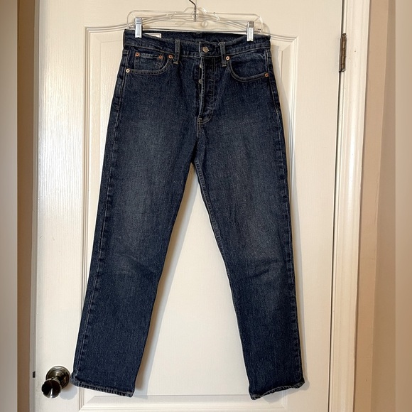 Gap Jeans Women's Size 28/6R Blue Cheeky Straight High-Rise Button Fly Casual - Picture 7 of 8